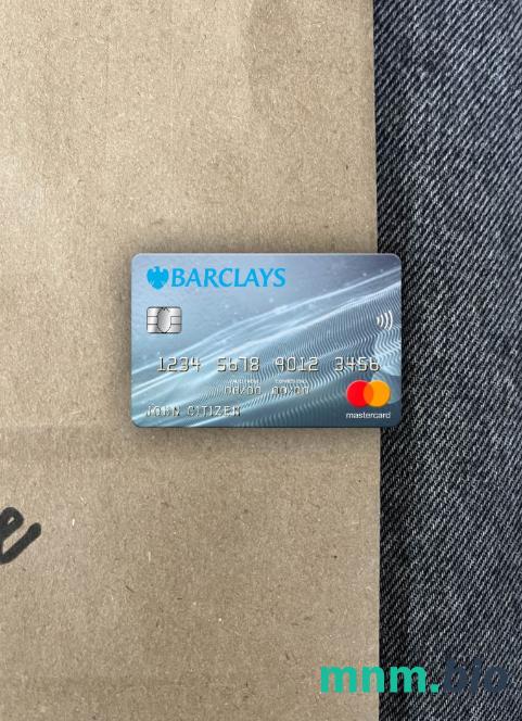 United Kingdom Barclays bank wygląd zdjęcia mastercard skan PSD + zdjęcie
